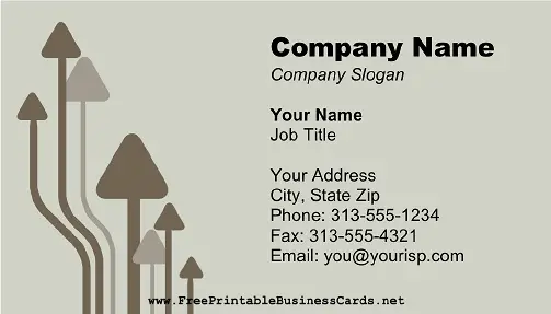 Gray Arrows business card
