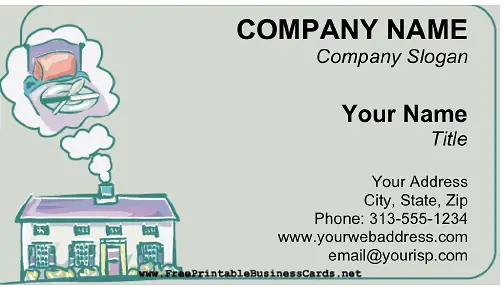 Bed and Breakfast business card