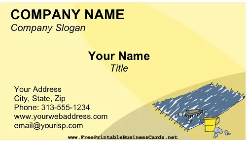 Carpet Cleaning business card
