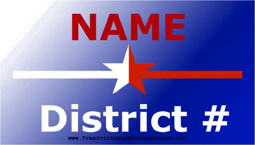District Sign business card