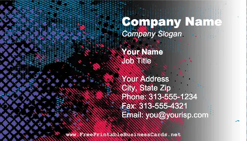 Graphic Design Abstract business card