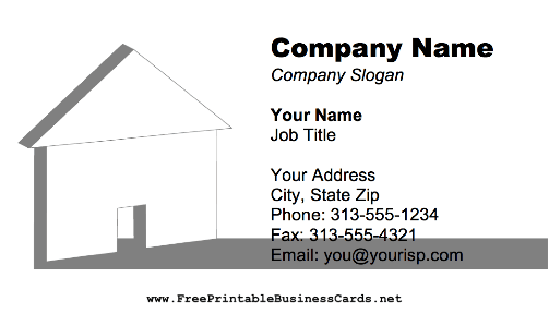 Shadow House business card