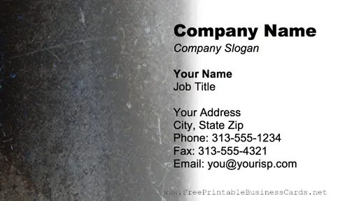 Metal Texture Black business card