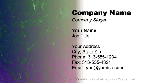Metal Texture Multi-Colored business card