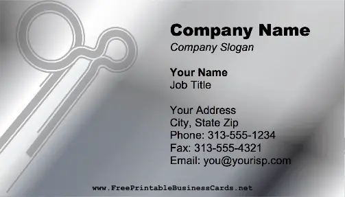 Modern Metallic business card
