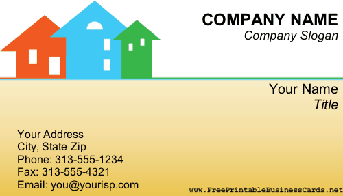 Real Estate business card