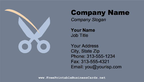 Shears business card