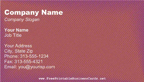 Stitches business card