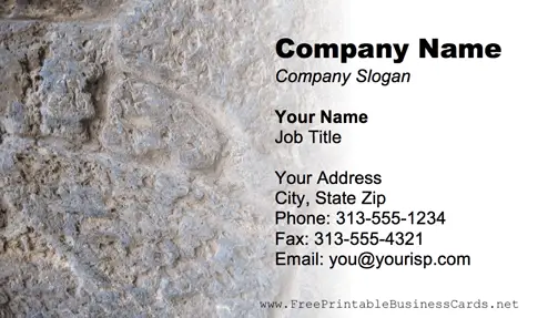 Stone Wall business card