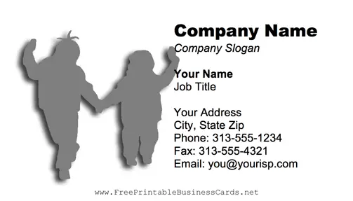 Winter Children business card