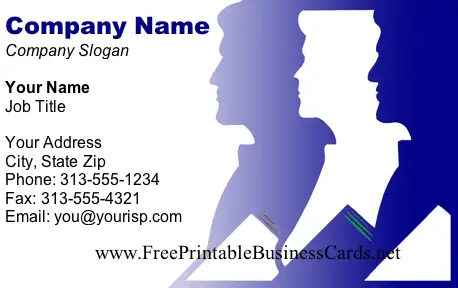 Profiles business card