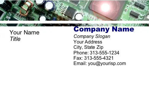 Computer Chips business card