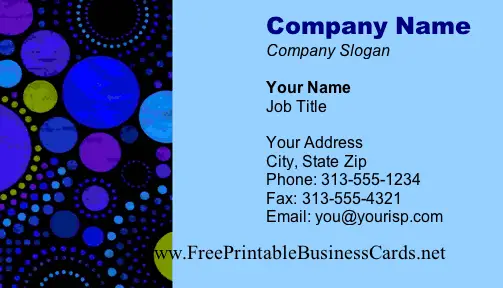 Funky #3 business card