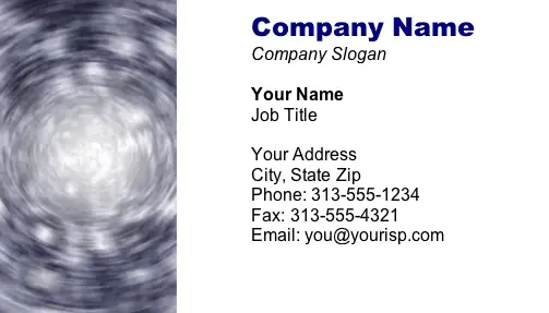 Swirl business card