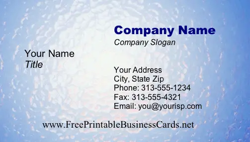 Texture #10a business card