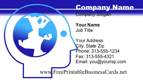 Think business card