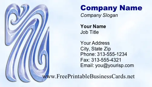 Wavey #2 business card