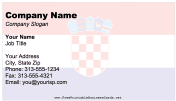 Croatia business card