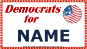 Democrats Support Sign
