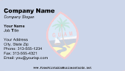 Flag of Guam business card