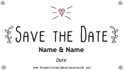 Indie Save The Date Card