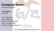 Iowa Flag business card