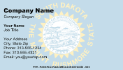 South Dakota Flag business card