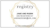 Wedding Registry Insert Card Filigree