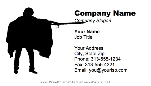 Actor business card