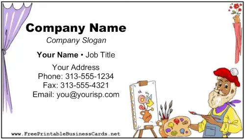 Artist Painter business card