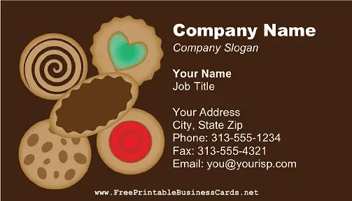 Cookie Arrangement business card