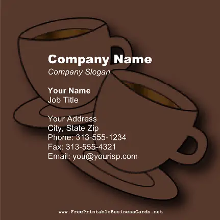 Espresso Square business card