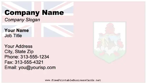Bermuda business card