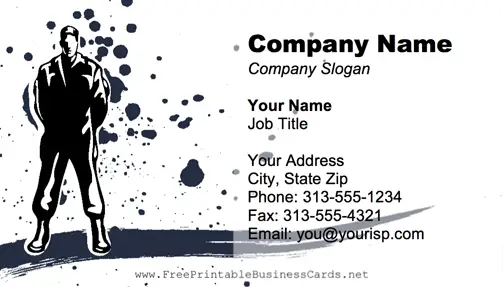 Bodyguard business card