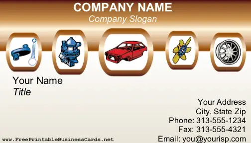 Car Repair business card