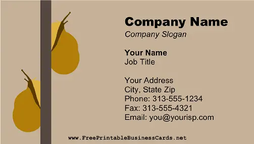 Snails business card
