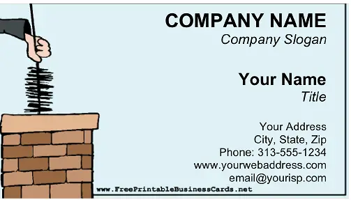 Chimney Sweep business card