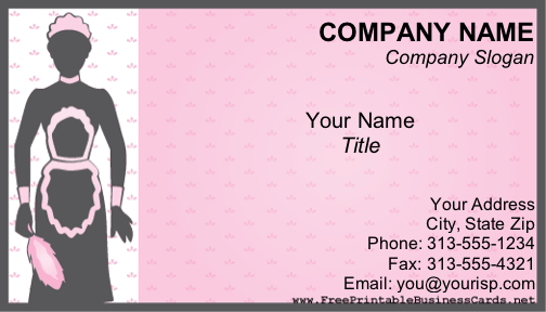 Cleaning Service business card