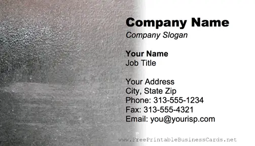 Concrete Texture business card