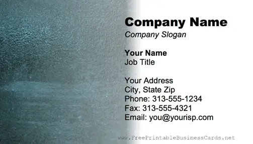 Concrete Texture Blue business card