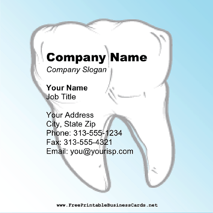 Dental Square business card