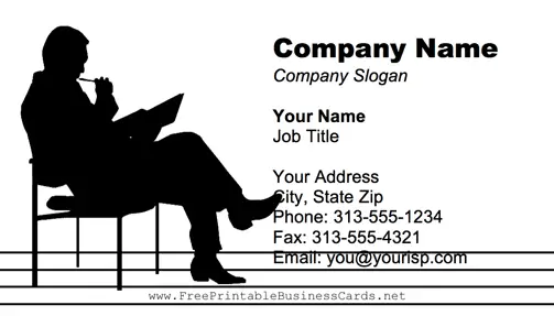 Editor business card