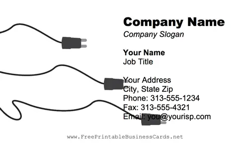 Electrical Cords business card