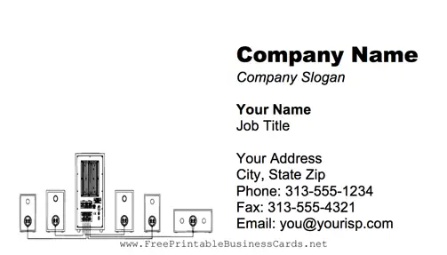 Engineer business card