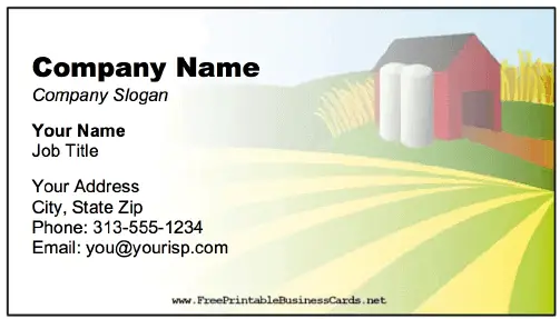 Farm Business Card business card