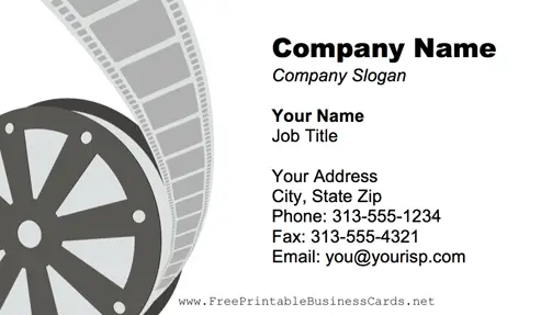 Film Reel business card