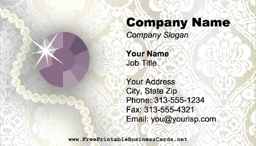 Gem business card