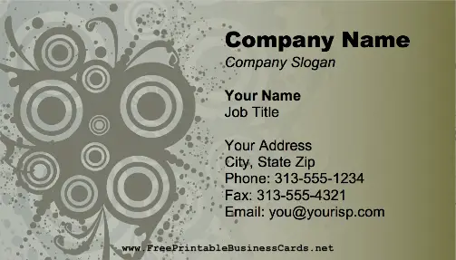 Graphic Design Lines business card