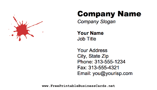 Splat business card