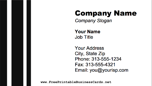 Lines business card